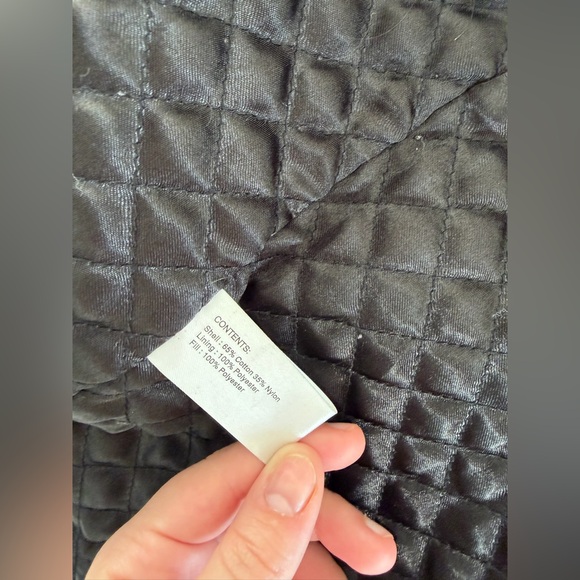 JC Penny Women's Black Trench Coat belt detail cotton blend size 2XL - Picture 3 of 6